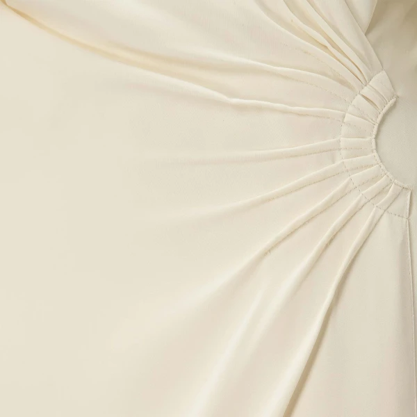 ivory crepe dress
