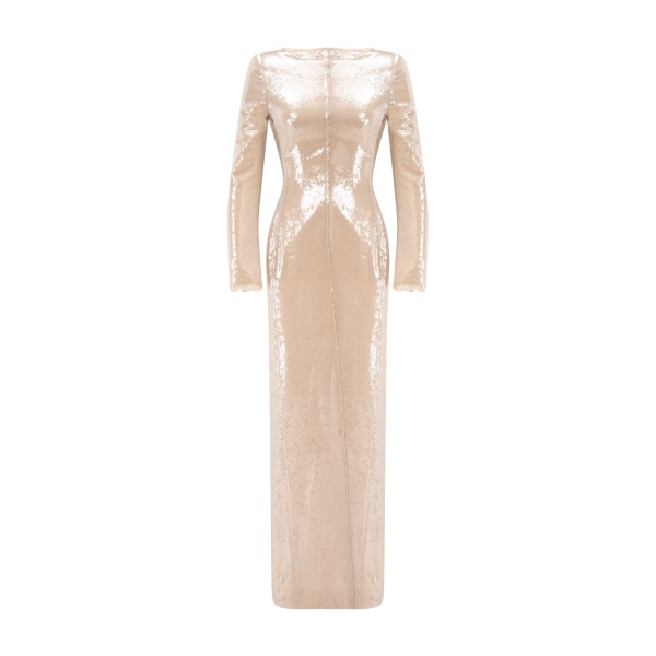 Marmar Halim High-Neck Sequins Dress