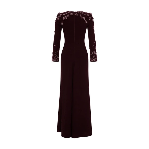black crepe dress