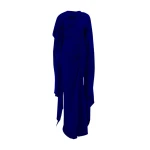 Marmar Halim Long Sleeve Draped Crepe Gown With Slit