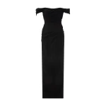Marmar Halim Off-Shoulder Draped Crepe Dress
