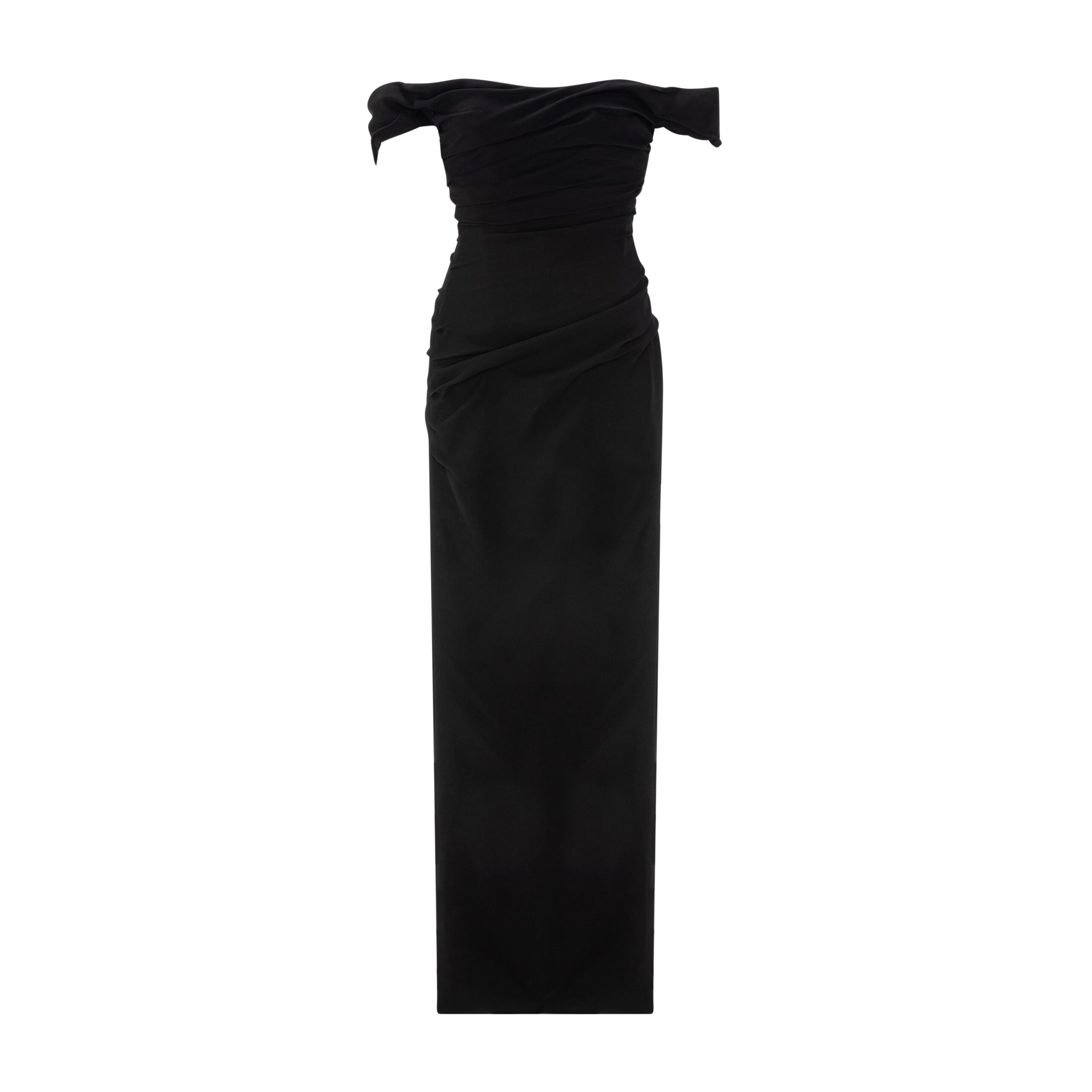 Marmar Halim Off-Shoulder Draped Crepe Dress Marmar Halim Off-Shoulder Draped Crepe Dress