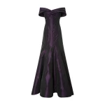 Marmar Halim Off-Shoulder Fish-Cut Taffeta Dress