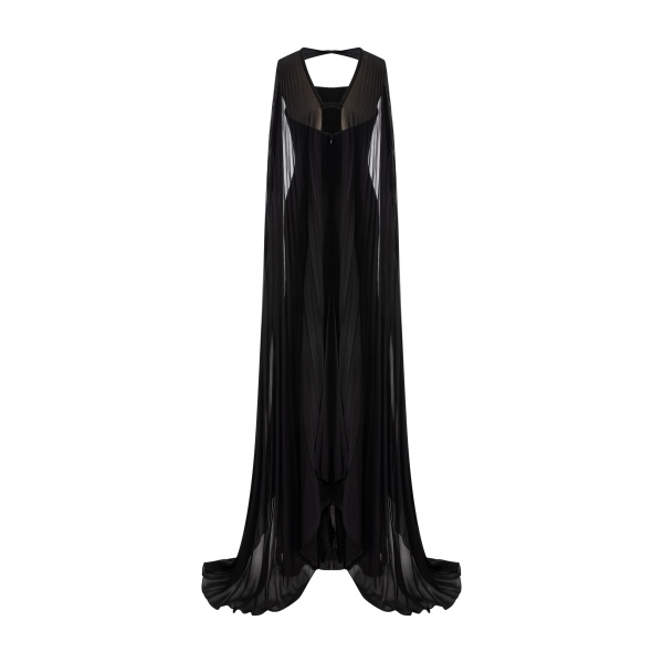 Marmar Halim Pleated Chiffon Cape