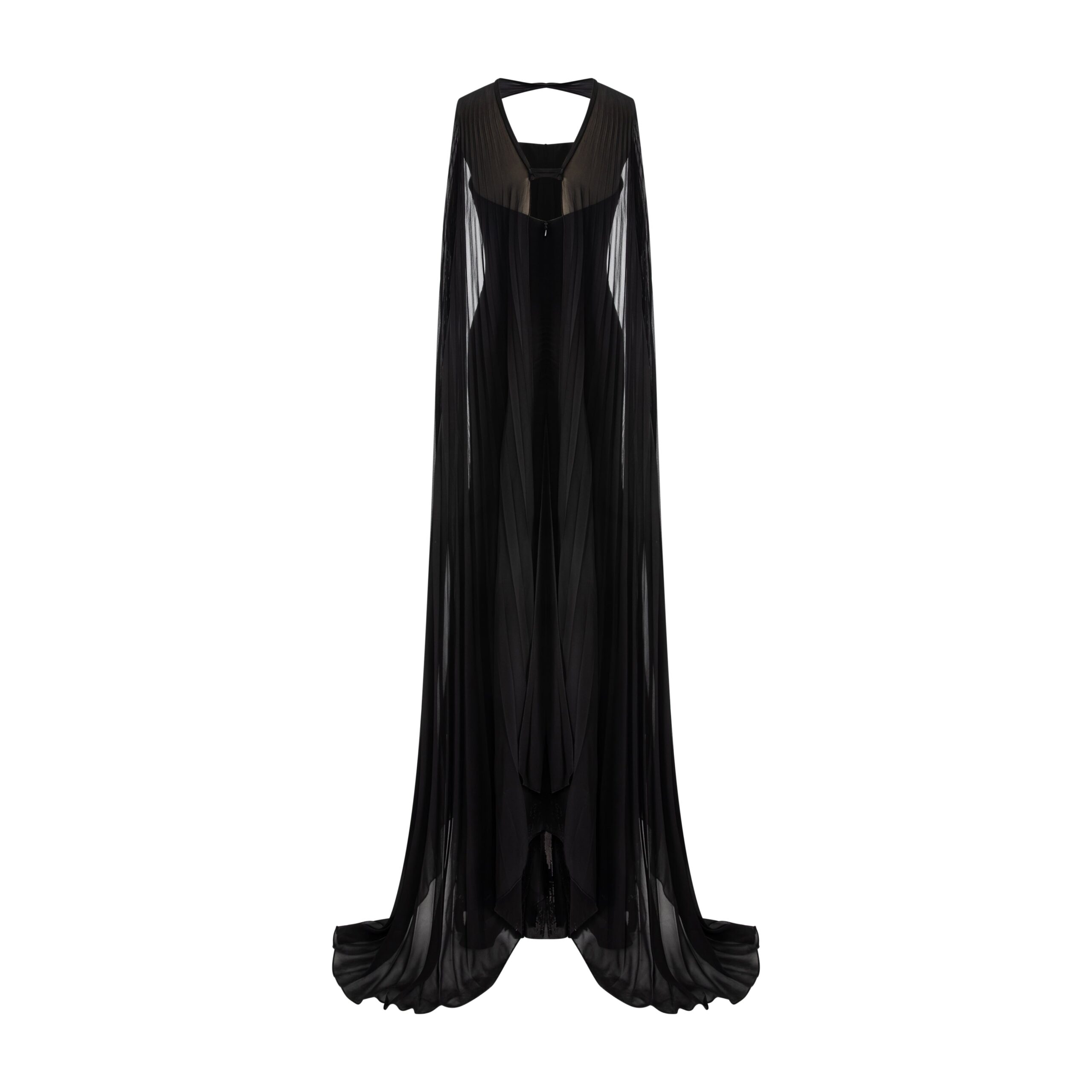 Marmar Halim Pleated Chiffon Cape Marmar Halim Pleated Chiffon Cape