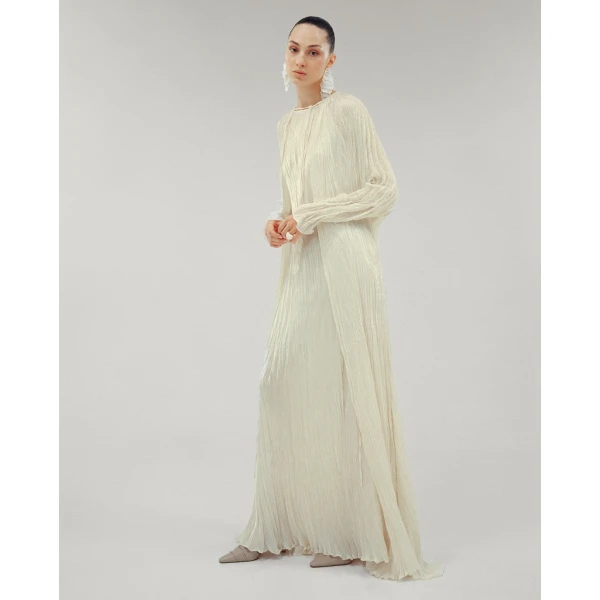 ivory silk dress