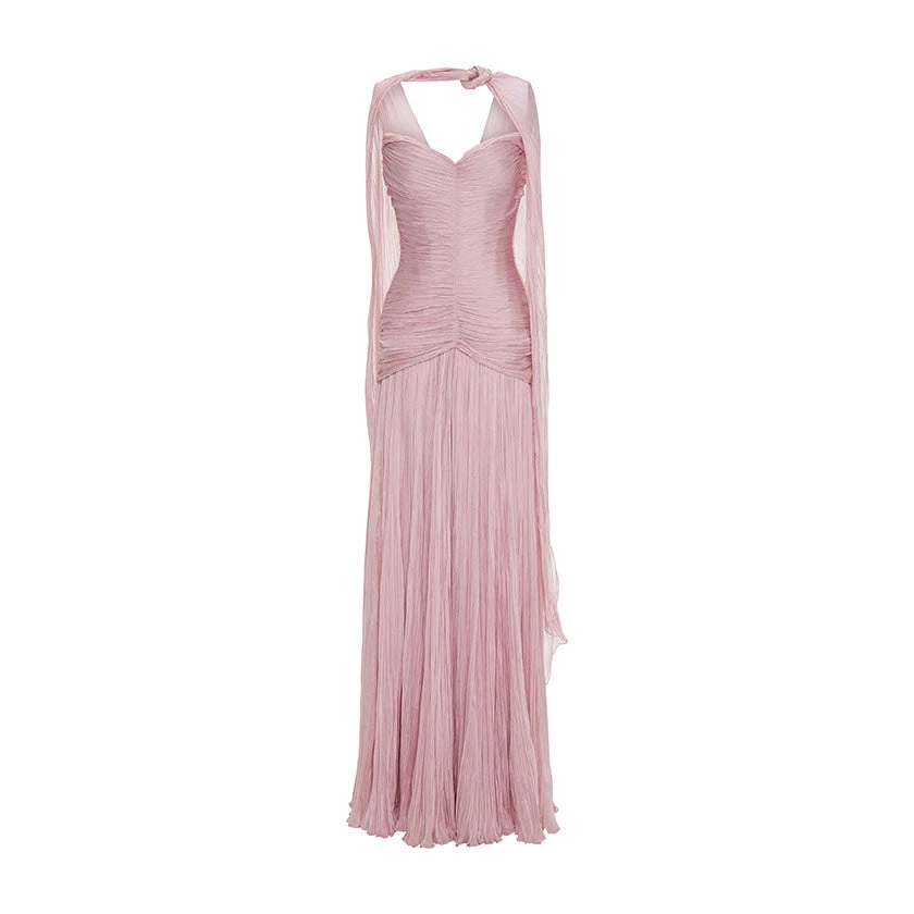 Marmar Halim Ruched Silky Chiffon Gown Marmar Halim Ruched Silky Chiffon Gown