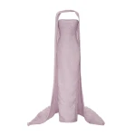 Marmar Halim Ruched Strapless Silk Gown With Cape