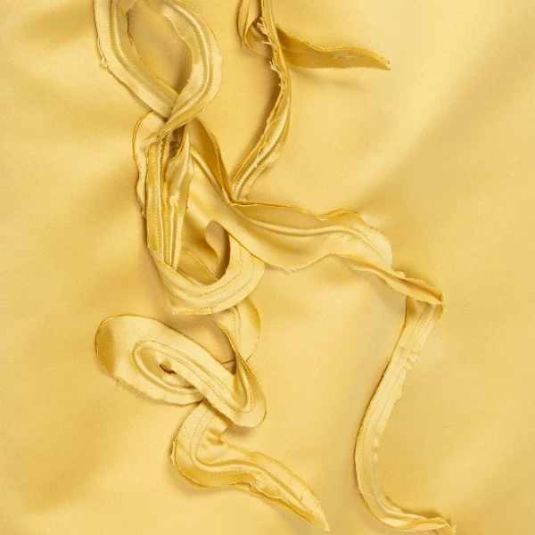yellow duchesse satin jacket