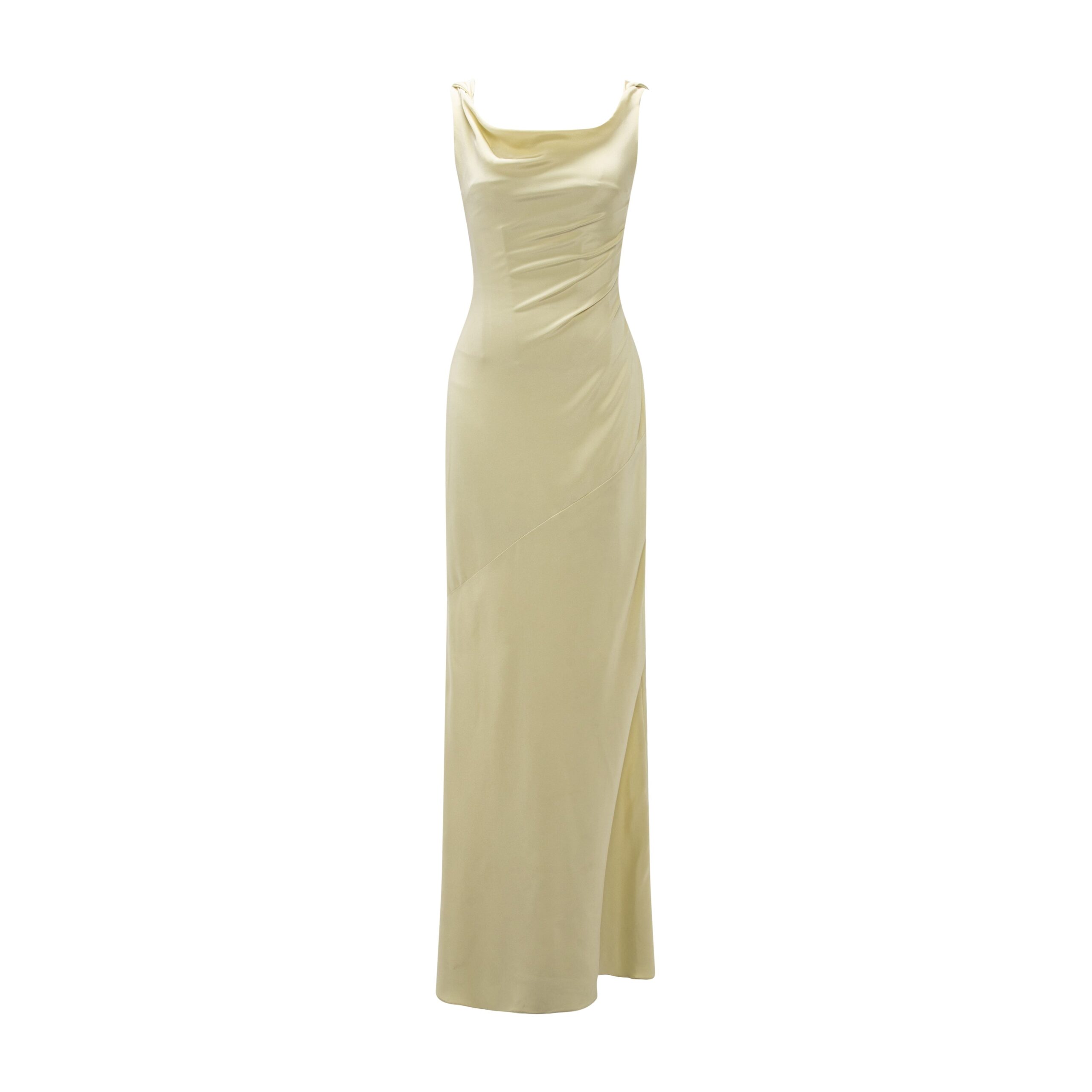 Marmar Halim Silk Crepe Draped Dress Marmar Halim Silk Crepe Draped Dress