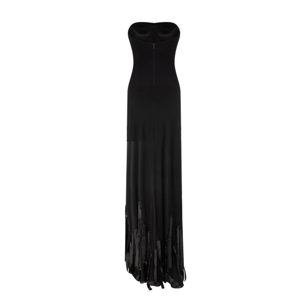 black chiffon dress