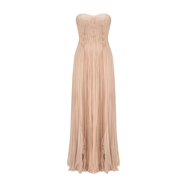 Strapless Chiffon Dress