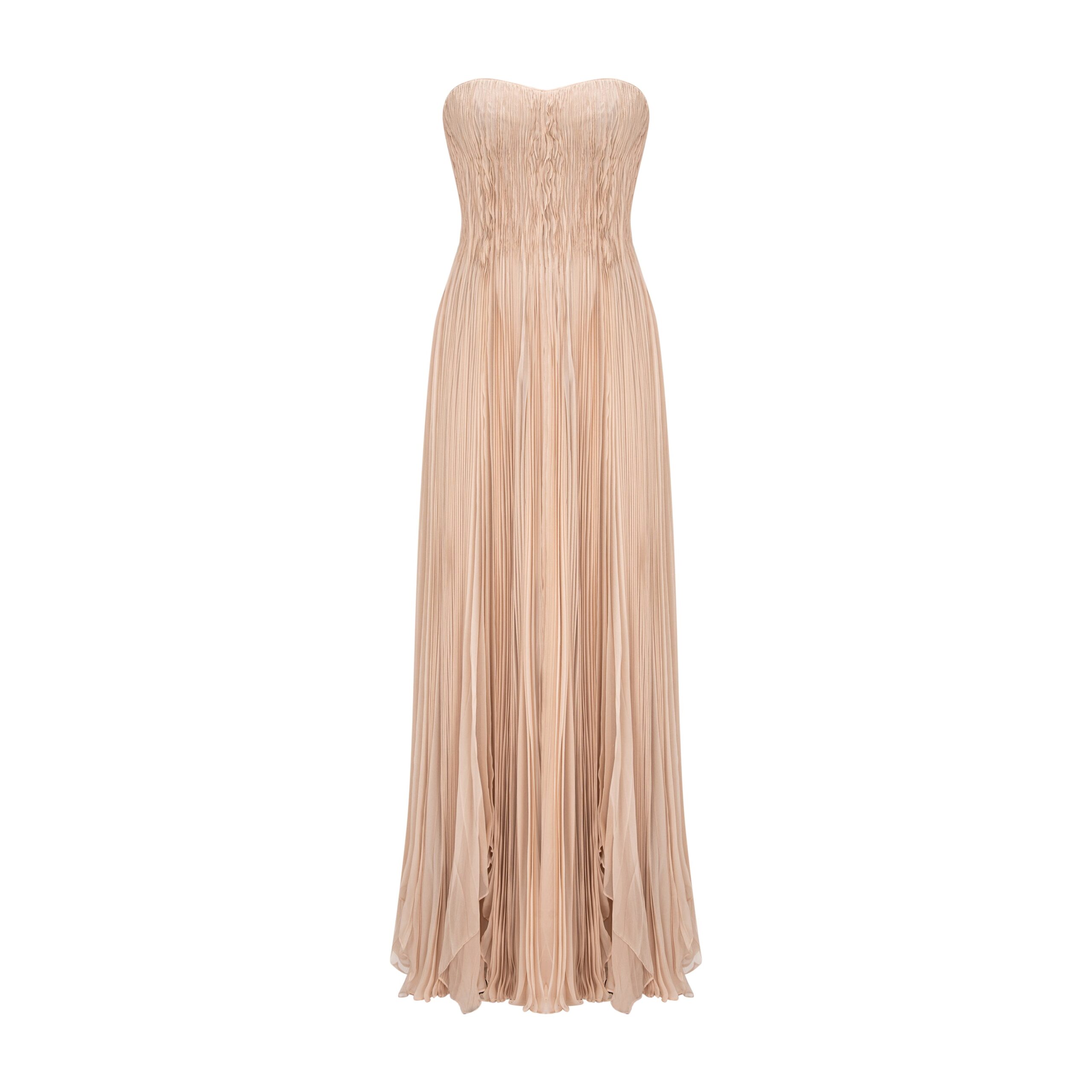 Marmar Halim Strapless Chiffon Dress Marmar Halim Strapless Chiffon Dress