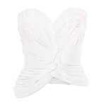Marmar Halim Strapless Draped Satin-Like Corset