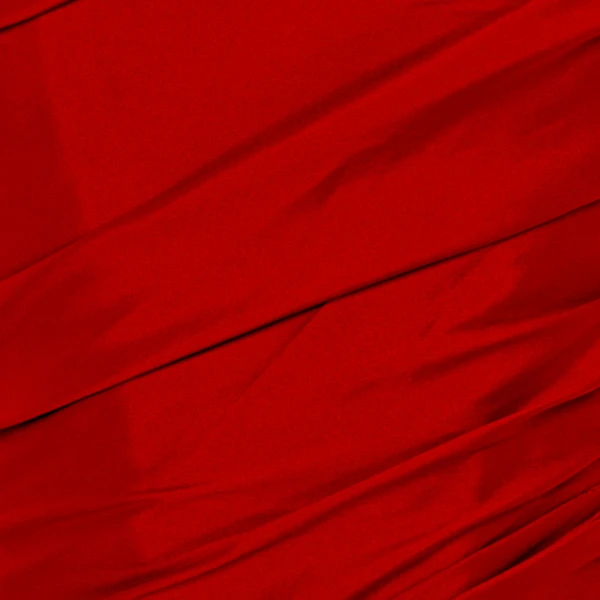 red taffeta dress