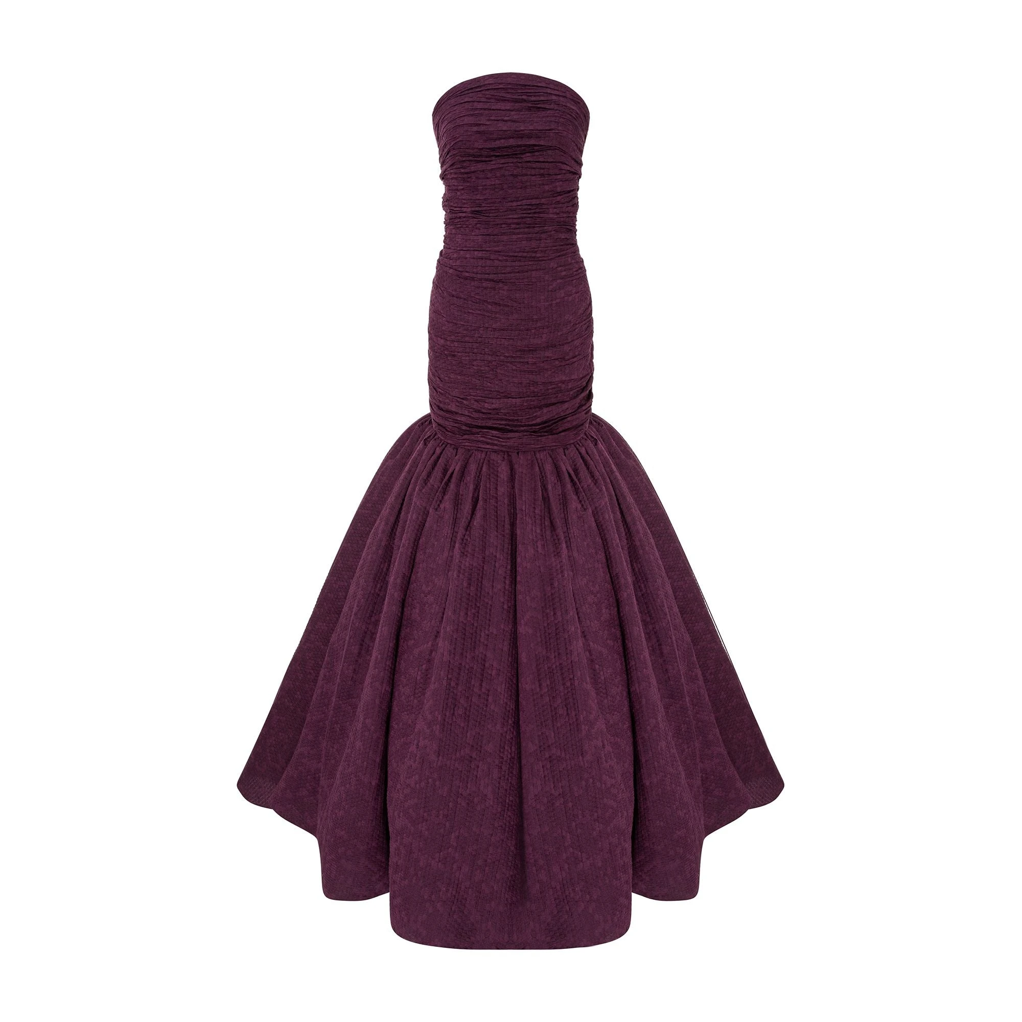 Marmar Halim Strapless Fish-Cut Jacquard Dress Marmar Halim Strapless Fish-Cut Jacquard Dress