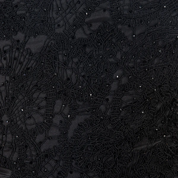 black silk dress