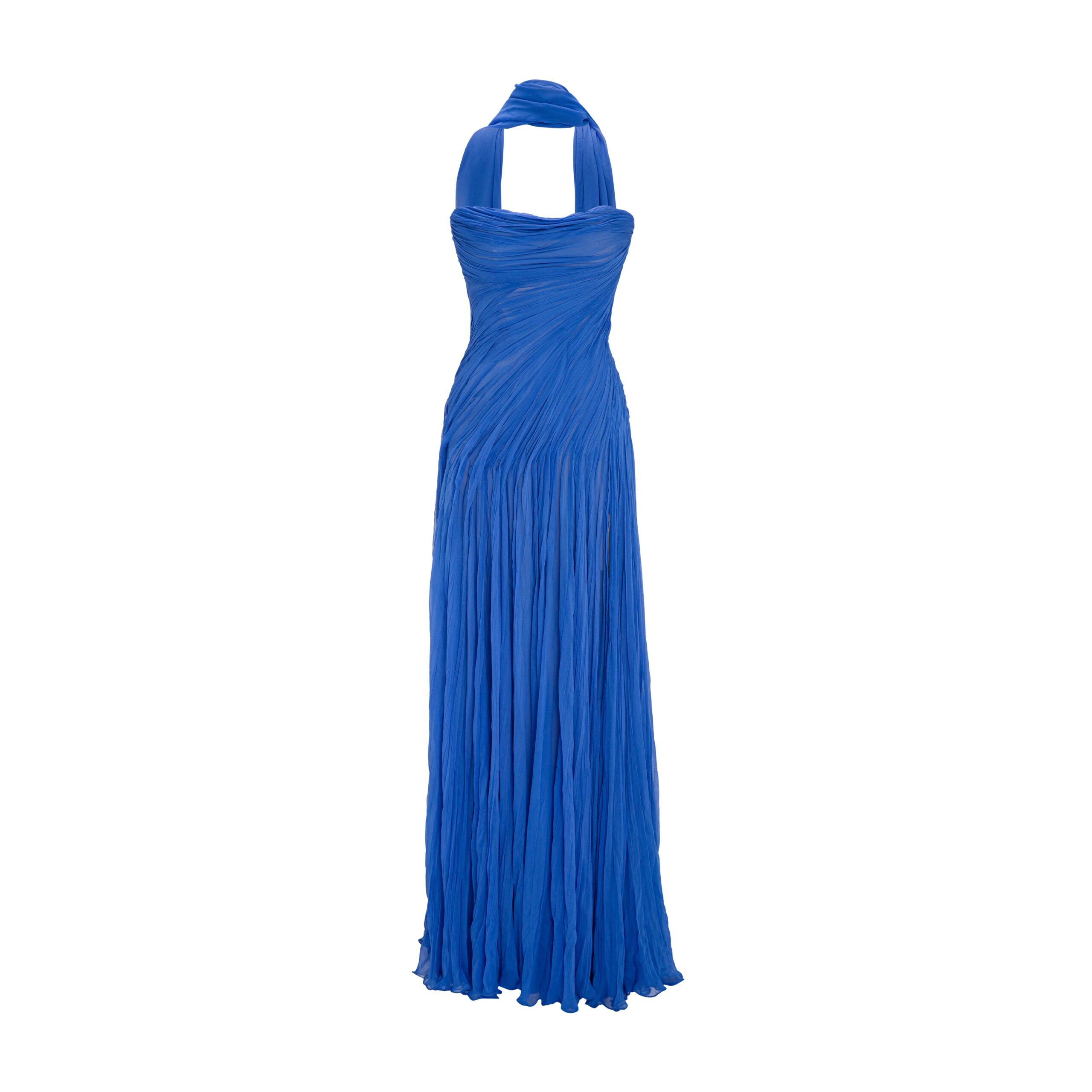 Marmar Halim Strapless Hand Pleated Silk Gown Marmar Halim Strapless Hand Pleated Silk Gown