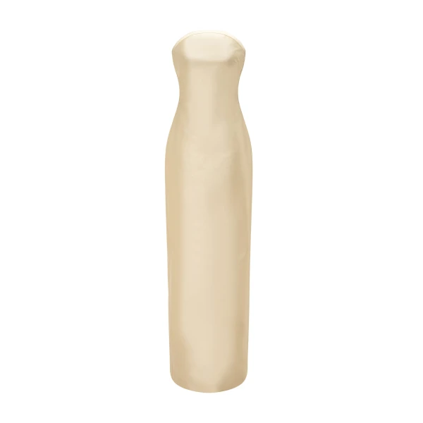 Marmar Halim Strapless Mikado Dress Piping Details Dress