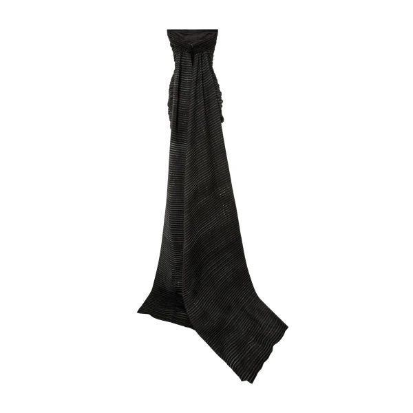 black satin dress
