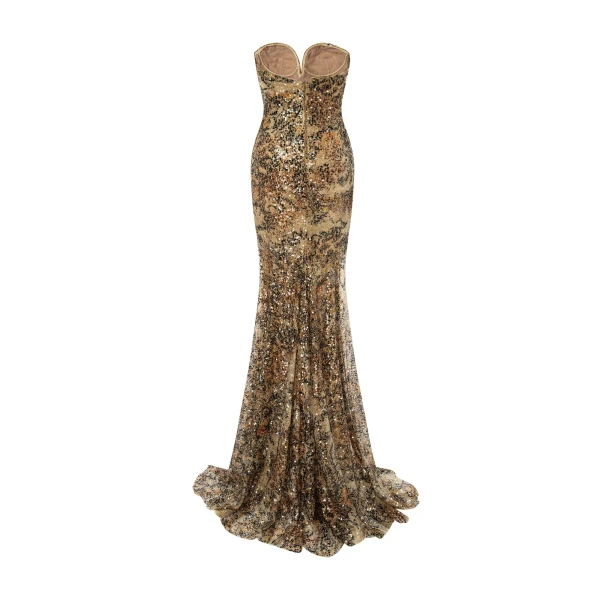 metallic sequins dress
