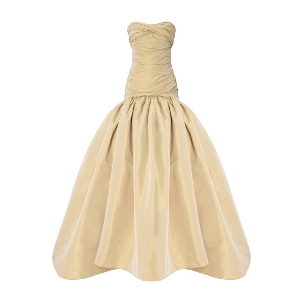 Marmar Halim Strapless Taffeta Dress