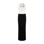 Marmar Halim Two-Tone Satin Dress