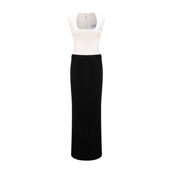 Marmar Halim Two-Tone Satin Dress
