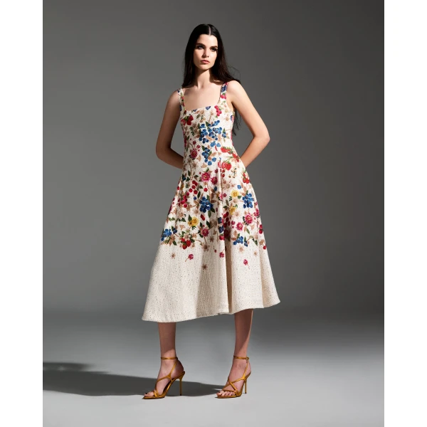 Mary Katrantzou Sequin Tweed Fruitavola