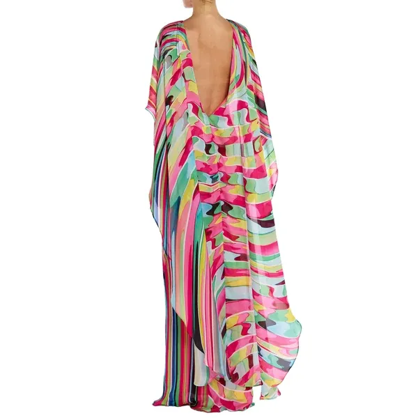print dress and Mary Katrantzou SS26