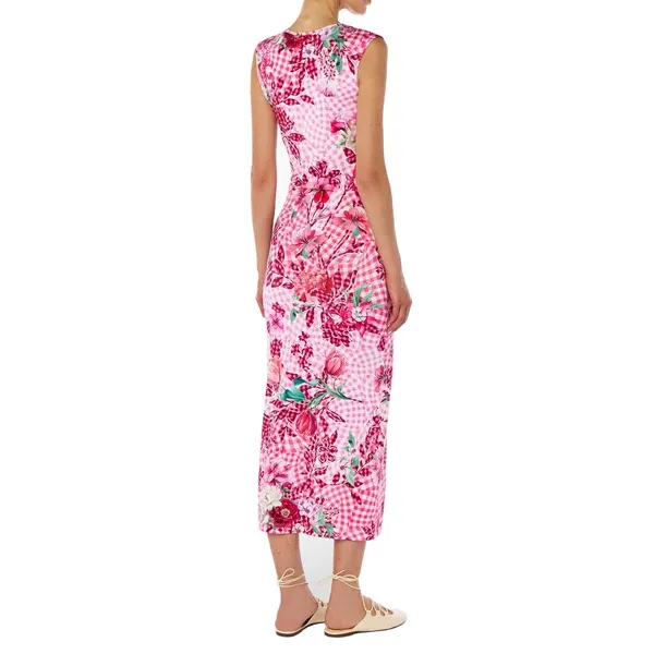 print dress and Mary Katrantzou SS26