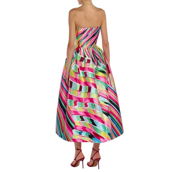 print dress and Mary Katrantzou SS26