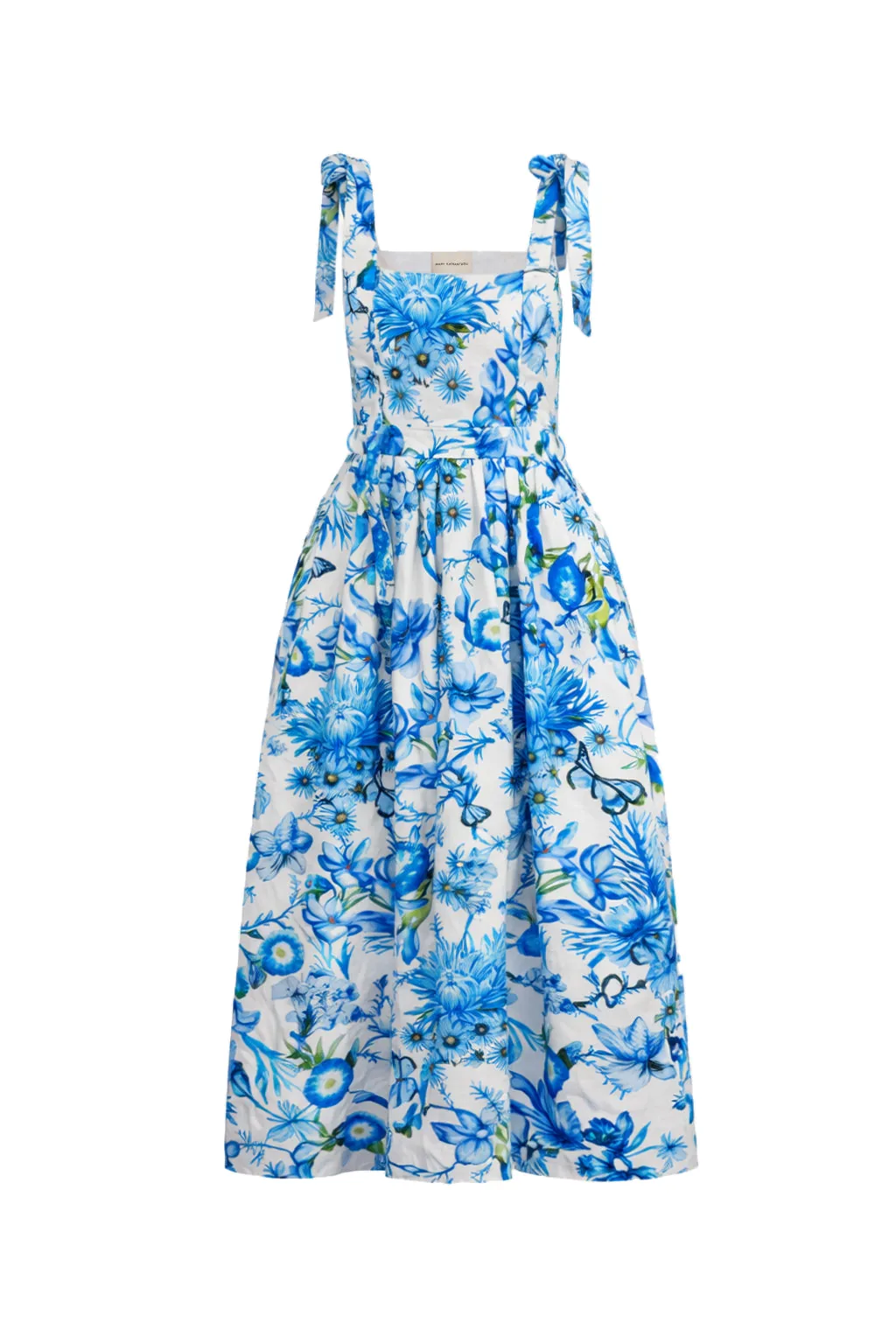 Mary Katrantzou Iris Dress Botanical Blue - Dresses - British Romantic Luxury at Luxury Shoes Mary Katrantzou dress