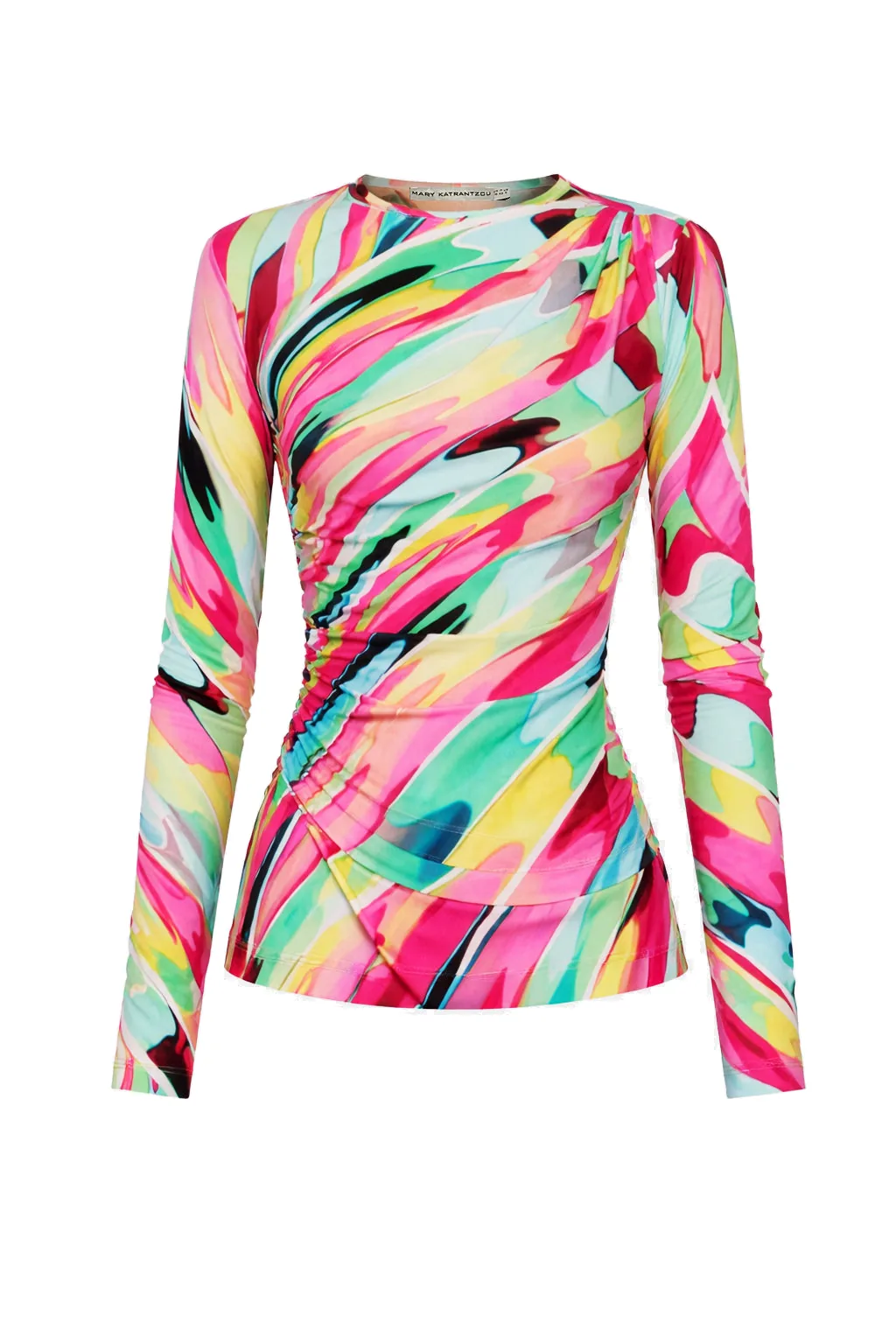 Mary Katrantzou Lico Top Reticello Rainbow - Tops - British Romantic Luxury at Luxury Shoes Mary Katrantzou top