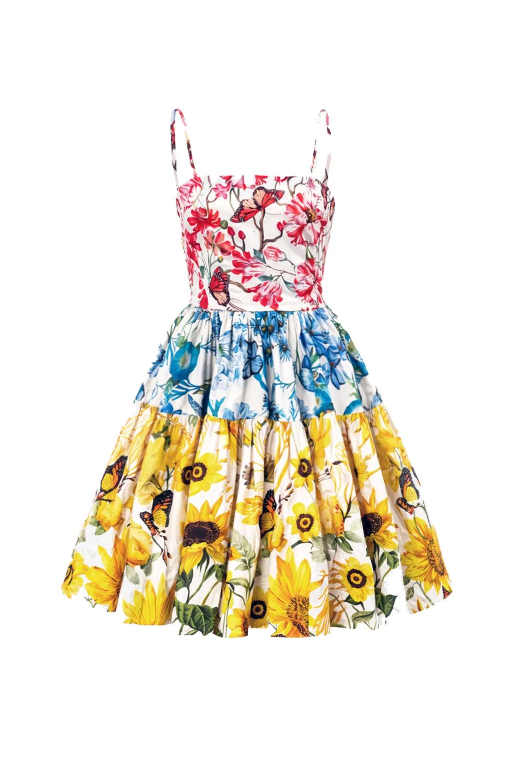 Mary Katrantzou Margot Dress Botanical Multi - Dresses - British Romantic Luxury at Luxury Shoes Mary Katrantzou dress