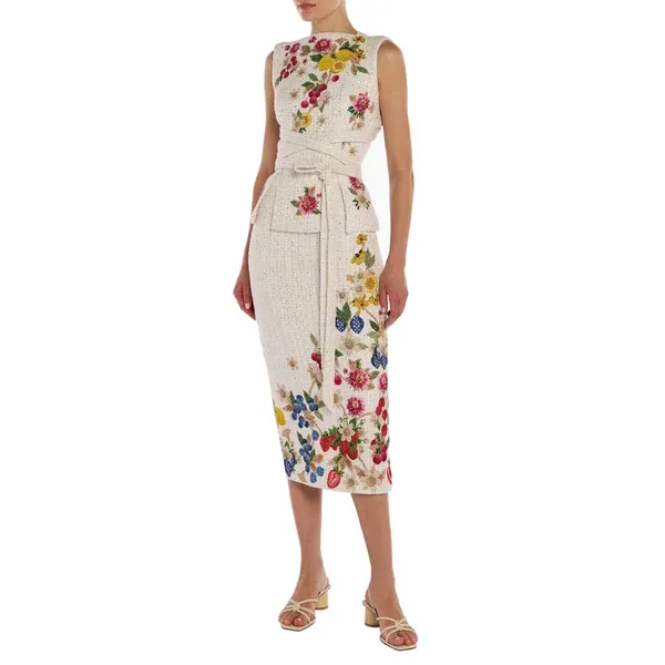 Mary Katrantzou Sequin Tweed Fruitavola