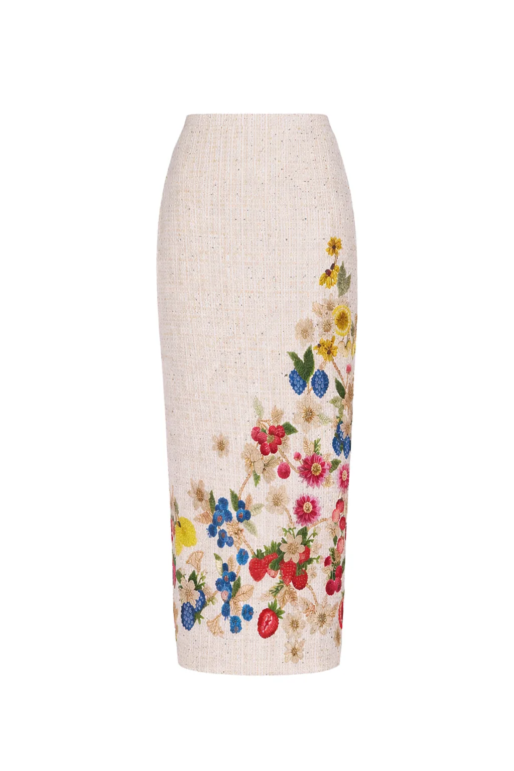 Mary Katrantzou Vargas Skirt Sequin Tweed Fruitavola - Skirts - British Romantic Luxury at Luxury Shoes Mary Katrantzou skirt