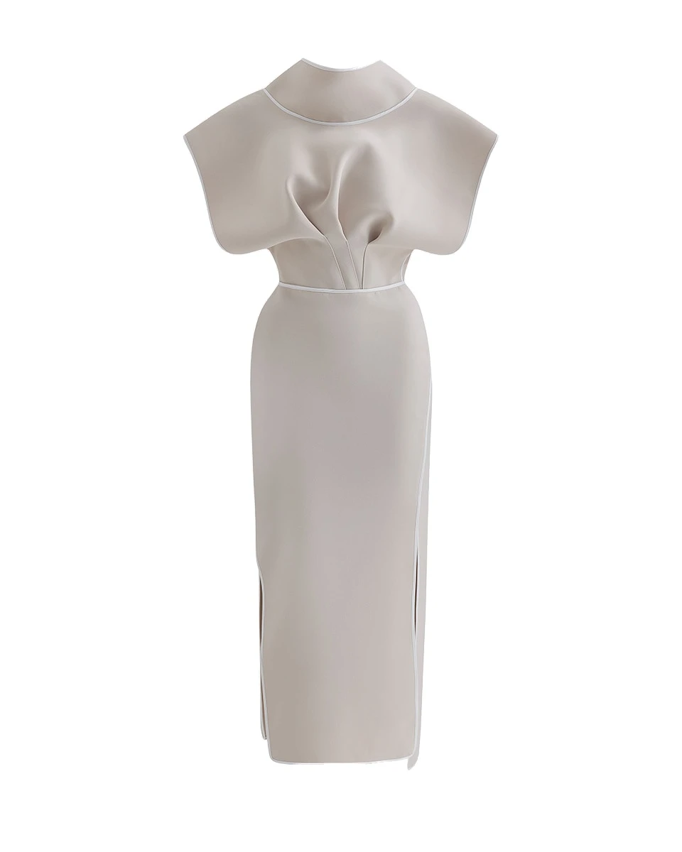 Maticevski Pageant Dress in Beige Maticevski Pageant Dress