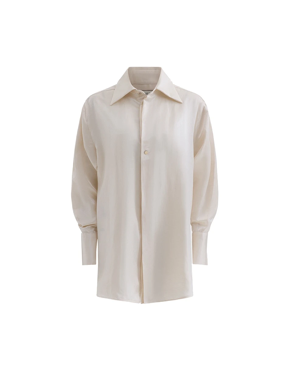 Maticevski Terrace Shirt in Ivory Maticevski Terrace Shirt