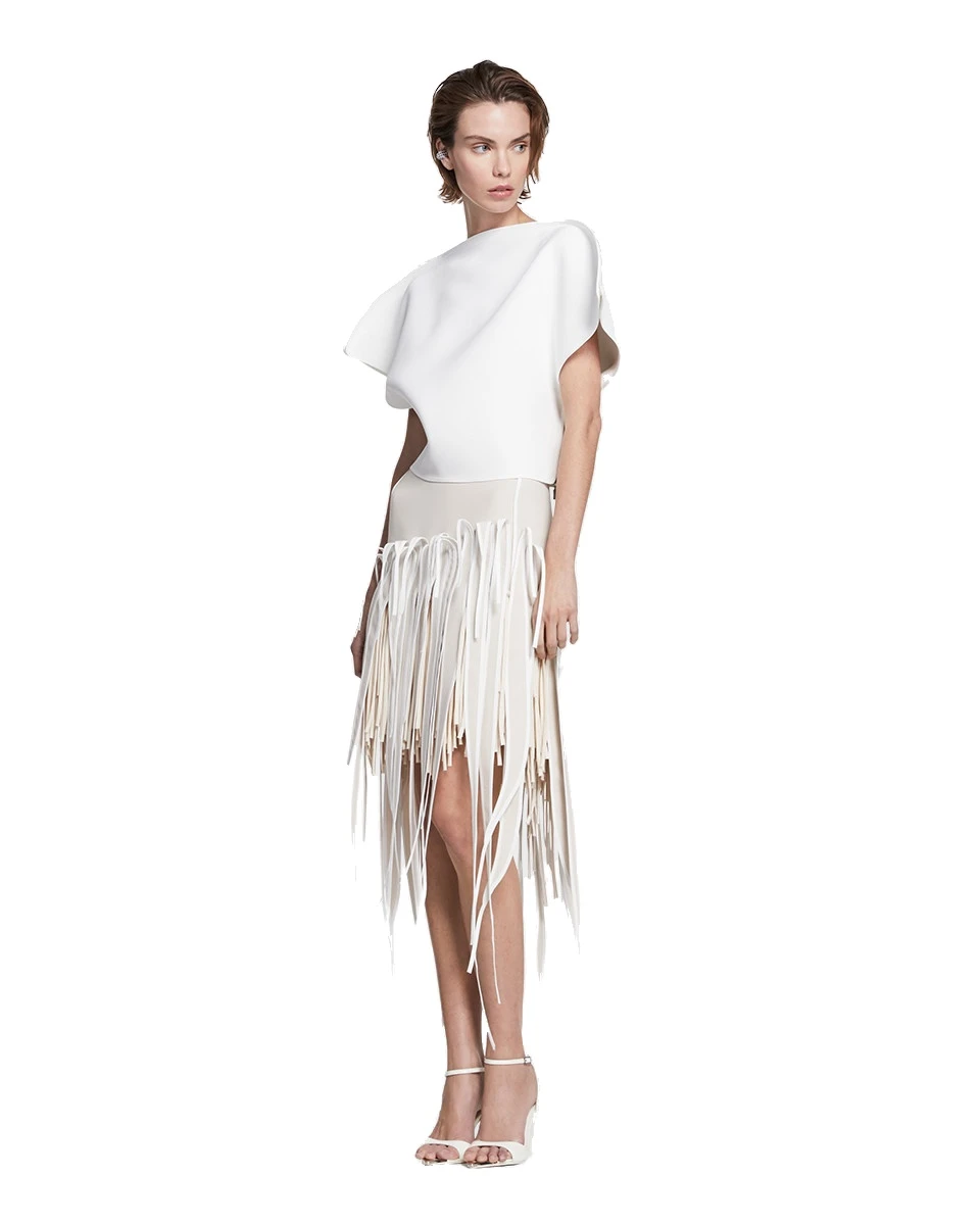 Maticevski Timepiece Top in White Maticevski Timepiece Top