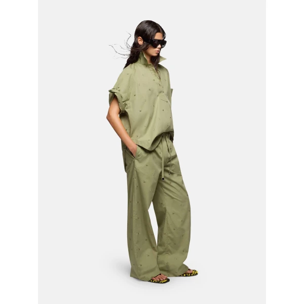 Military green pants