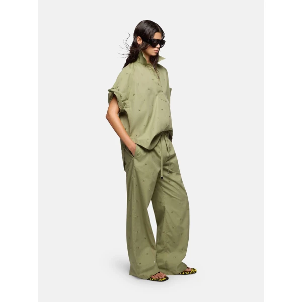 Military green shirt