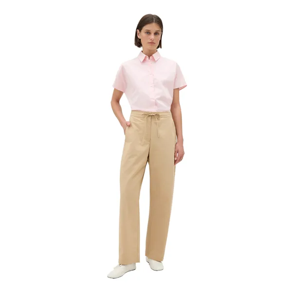 Barrel Leg Cotton Pant
