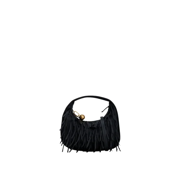 Clara Satin Mini Bag Black