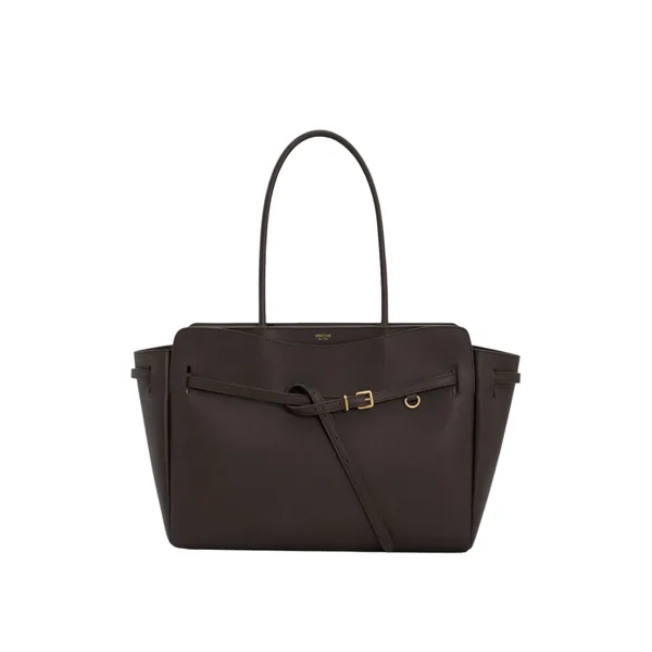 Cleo Smooth Work Tote Dark Chocolate