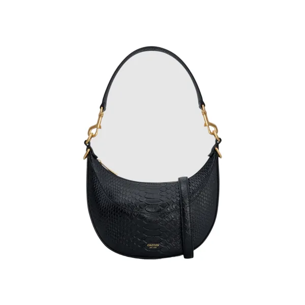 Florence Texture Small Shoulder Bag Black