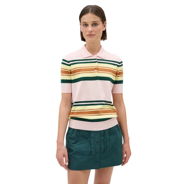 Multi Stripe Knit Polo
