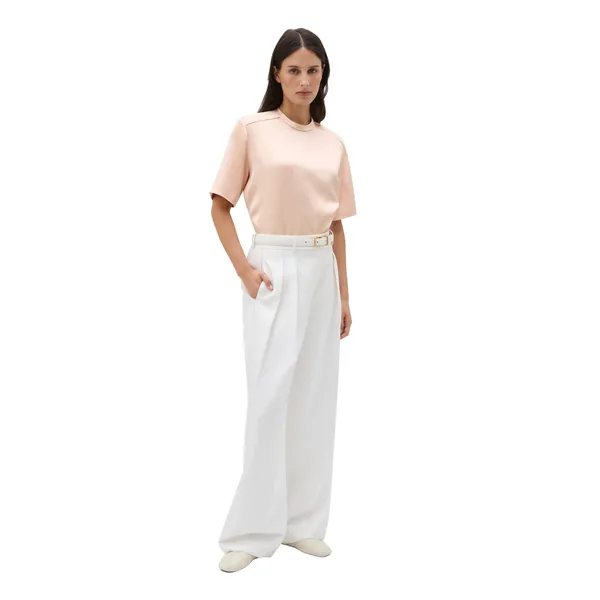 Pleat Wide Leg Pant