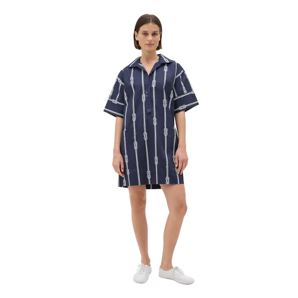 Rope Print Sailor Dress