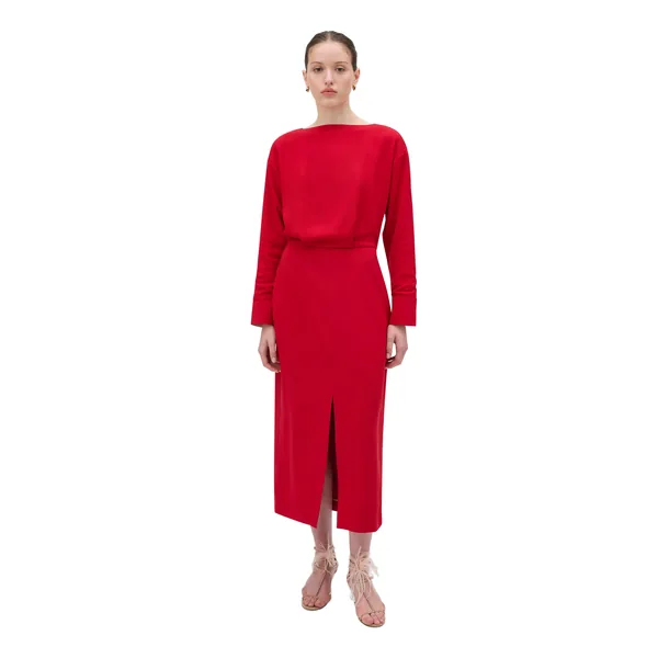 Two Tone Crepe Dress